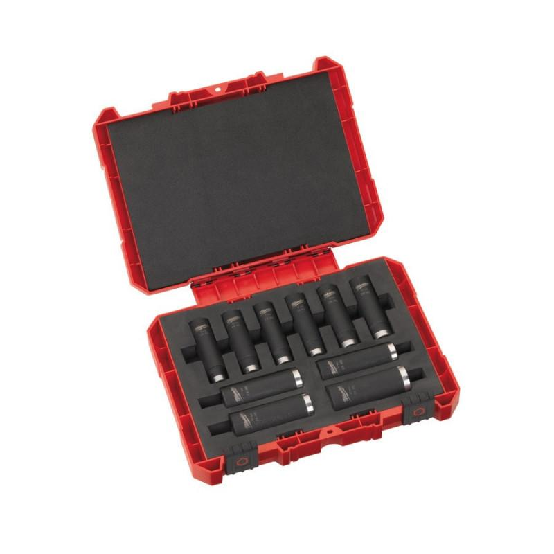 Набор ударных удлиненных торцевых головок Milwaukee Shockwave 1/2" (10шт) 4932352861 фото 1