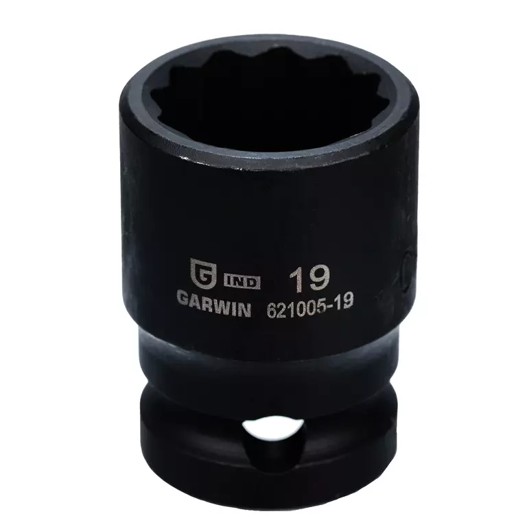 Головка торцевая ударная 1/2" 12 гр. 19 мм GARWIN INDUSTRIAL 621005-19 фото 1