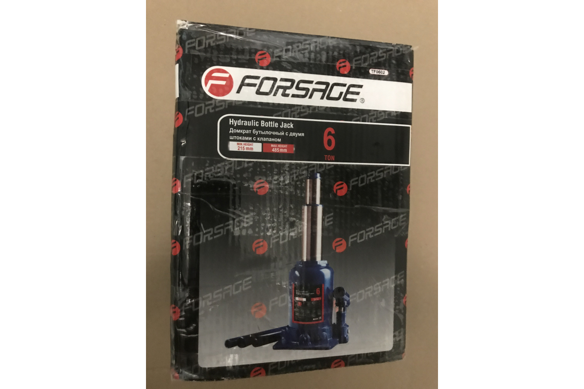 Бутылочный домкрат с двумя штоками, 6т Forsage F-TF0602 фото 7