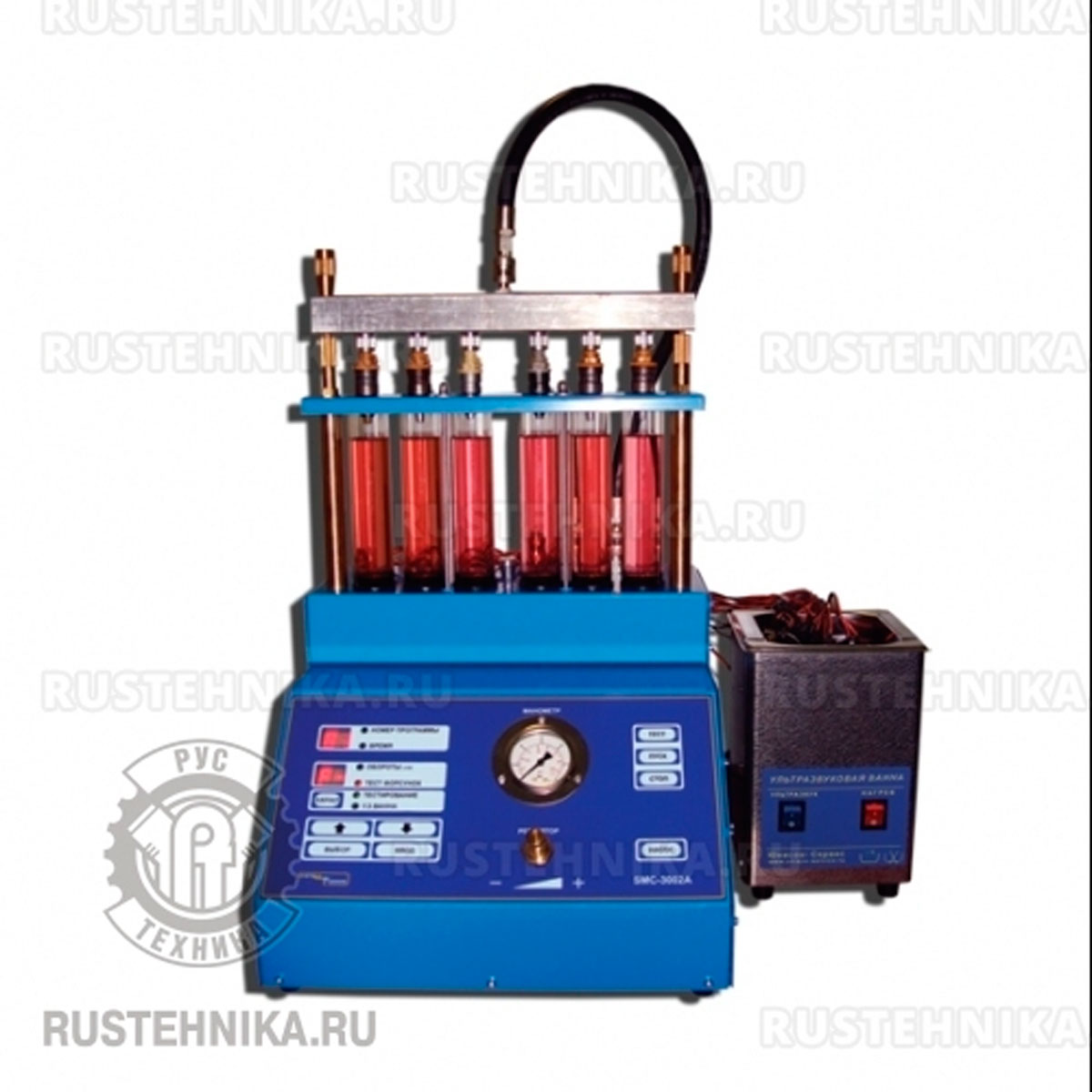 SMC-3002А mini NEW Стенд для УЗ очистки и диагностики инжекторов с автоматическим сливом фото 1