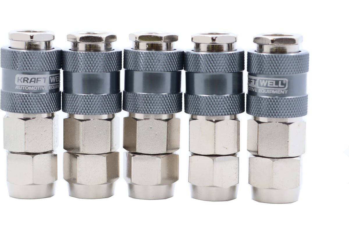БРС KraftWell мама для шланга 10x14 мм, 5 шт KRW-QC1014F-5 фото 1