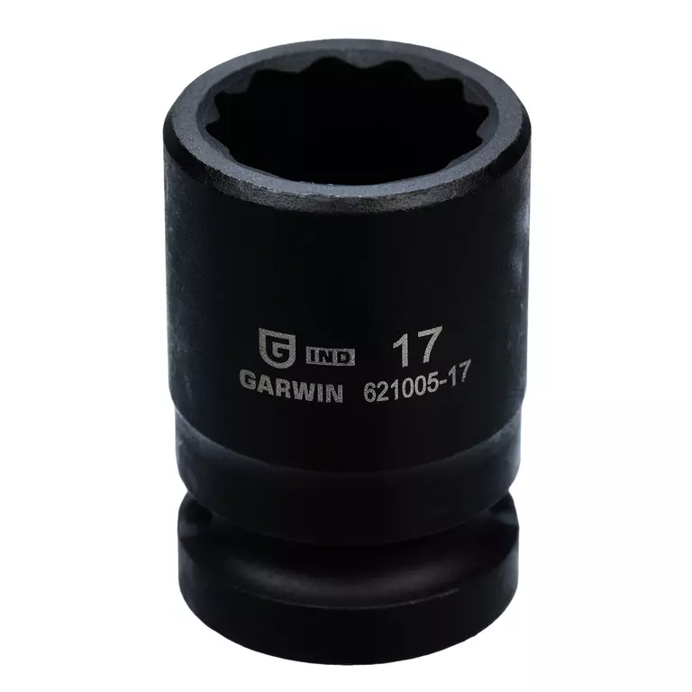 Головка торцевая ударная 1/2" 12 гр. 17 мм GARWIN INDUSTRIAL 621005-17 фото 1