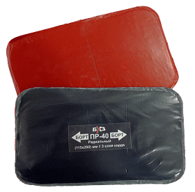 Пластырь ПР-40 хв(РАСКОМПЛЕКТ)(резинокордн.д/ремонта рад.шин д/хол.вулканизации)115*200мм-3сл.корда