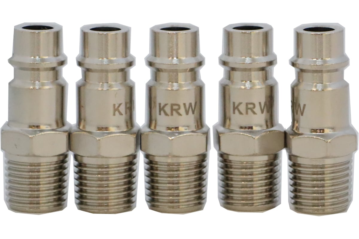 БРС KraftWell папа, резьба M1/4, 5 шт KRW-QC14MM-5 фото 1
