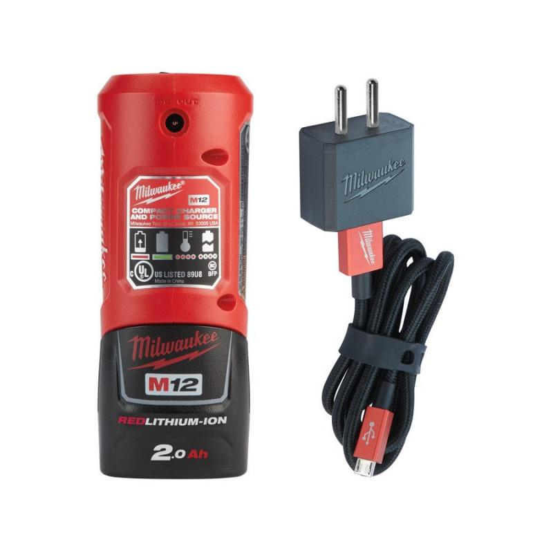 Дорожное зарядное устройство Milwaukee M12 TC 4932459450 фото 4