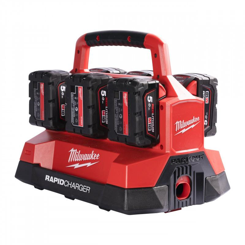 Зарядное устройство Milwaukee M18 PC6 EU на 6 аккумуляторов 4932480162 фото 5