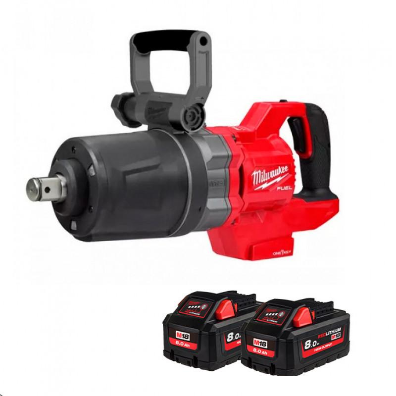 Аккумуляторный высокомоментный ударный гайковерт Milwaukee M18 FUEL ONEFHIWF1DS-802C 4933472075 фото 1