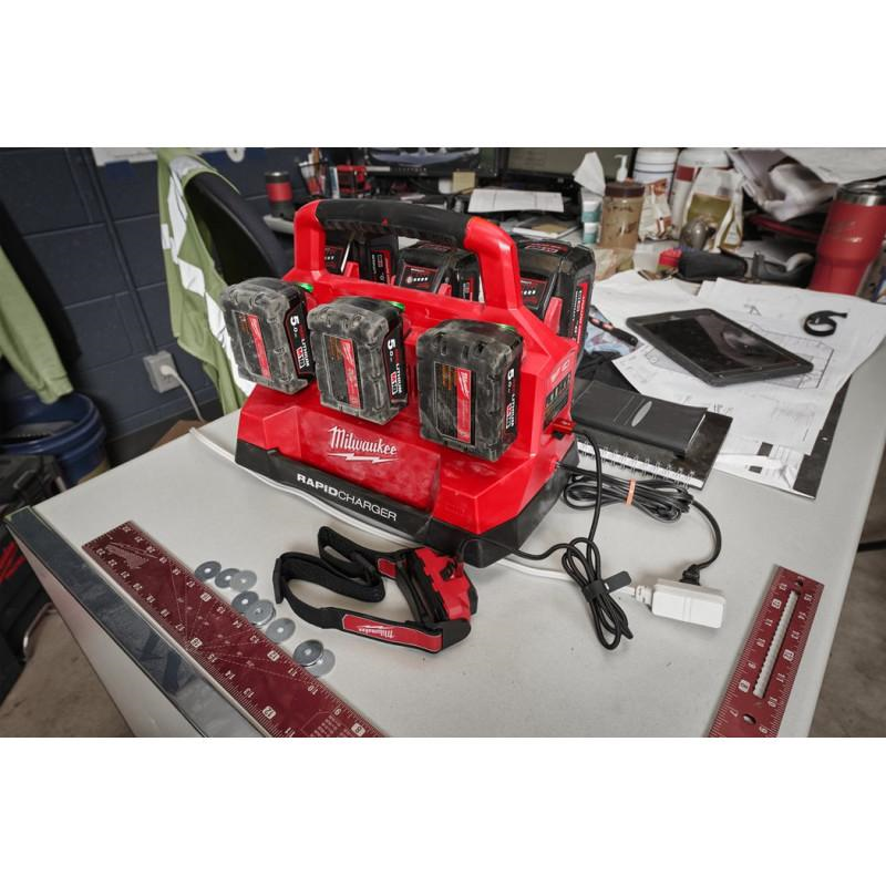 Зарядное устройство Milwaukee M18 PC6 EU на 6 аккумуляторов 4932480162 фото 14