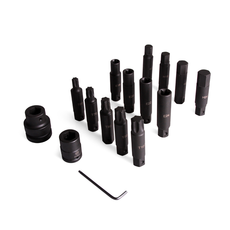 Набор ударных бит для грузовиков TORX, HEX, E-профиль Car-Tool CT-E010 фото 2