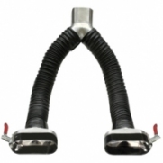 Y-адаптер для двух труб автомобилей AMG, круглое окончание Y-адаптера Norfi 28-4974-022