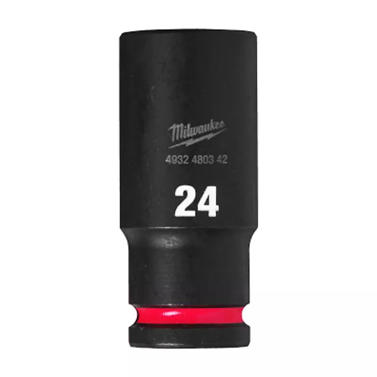 Головка торцевая, 6-гранная, ударная, глубокая, 1/2", 24 мм Milwaukee 4932480342 фото 1