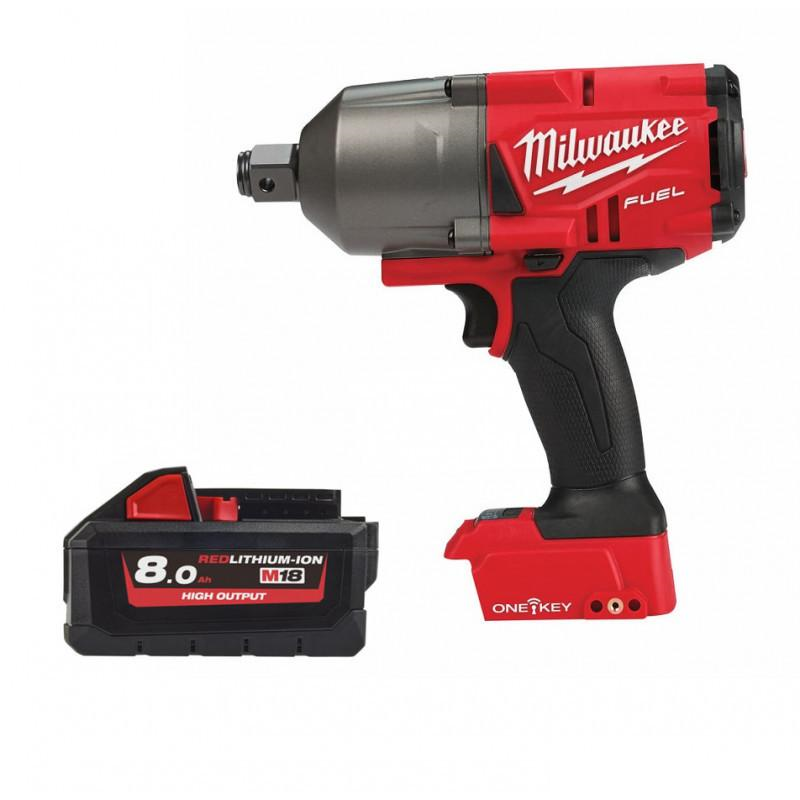 Аккумуляторный импульсный гайковерт Milwaukee M18 FUEL ONEFHIWF34-801X ONE-KEY 4933459714 фото 1