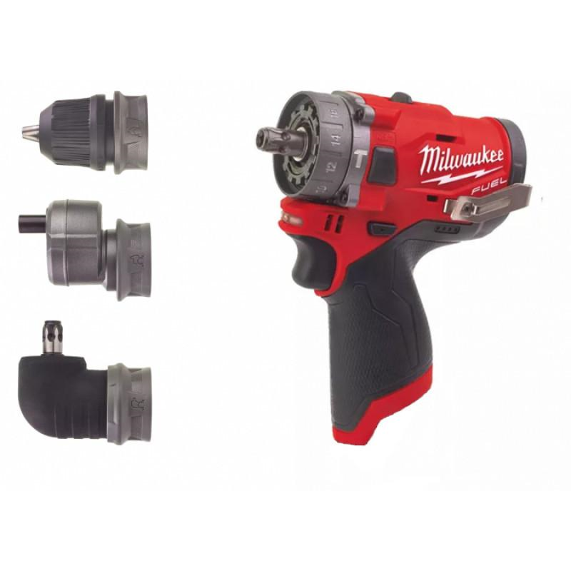 Аккумуляторная ударная дрель субкомпактная Milwaukee M12 FUEL FPDXKIT-0X 4933464183 фото 1