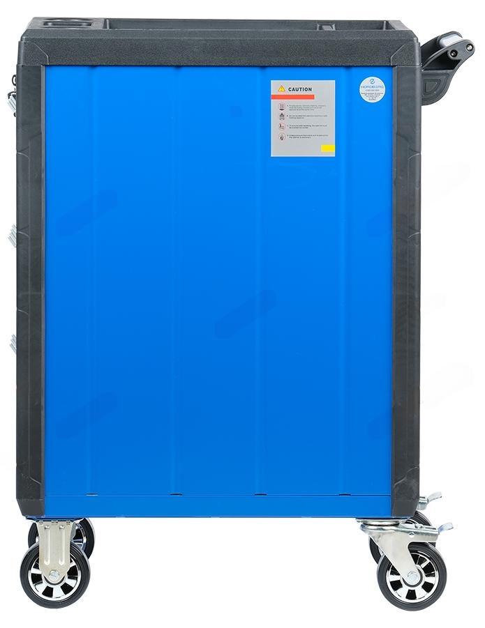 Тележка инструментальная, 5 выдвижных ящиков, с системой защиты от опрокидывания, синяя NORDBERG T5P(B) фото 4