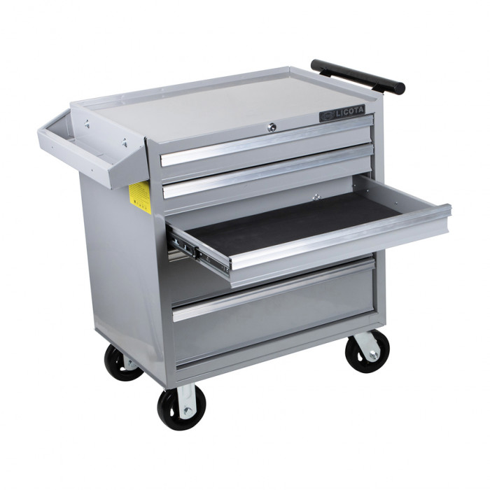 Тележка инструментальная, 5 полок, серая Licota AWX-2602G-R фото 4