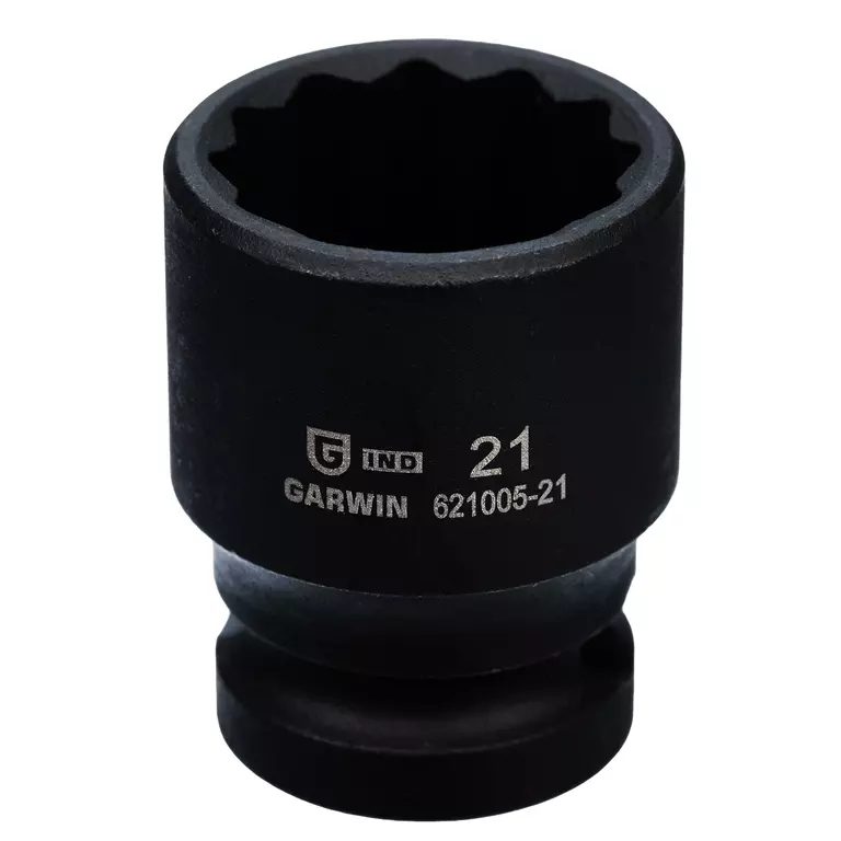 Головка торцевая ударная 1/2" 12 гр. 21 мм GARWIN INDUSTRIAL 621005-21 фото 1