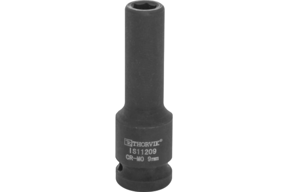 Головка торцевая ударная глубокая IS11209 9 мм, 1/2"DR Thorvik 53432 фото 1