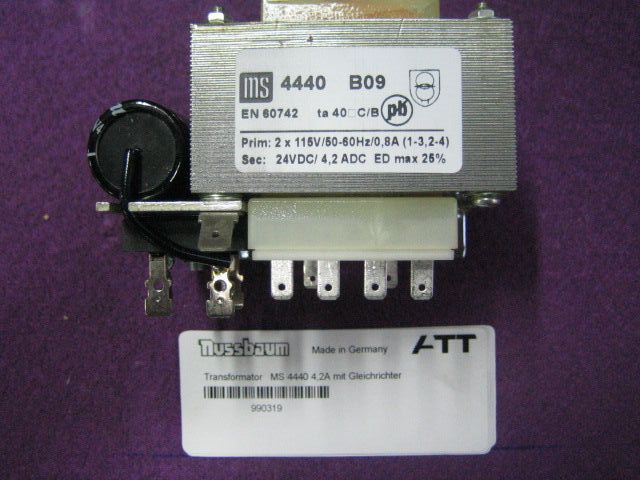Трансформатор с выпрямителем 24VDC, 4.2А Nussbaum 990319 фото 1