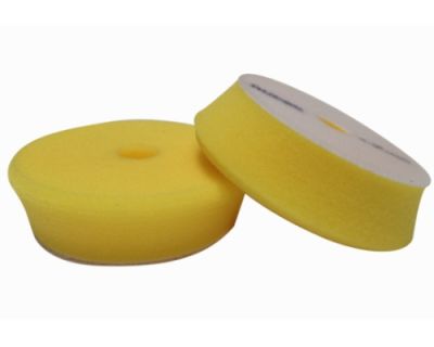 9.BF100M Мягкий ЖЕЛТЫЙ поролоновый полировальный диск 80/100 мм