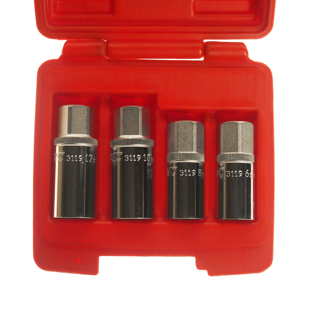 Набор шпильковертов 6-12мм 4 предмета в кейсе JTC фото 2