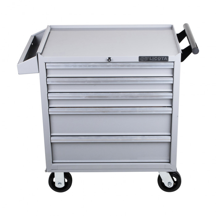 Тележка инструментальная, 5 полок, серая Licota AWX-2602G-R фото 1