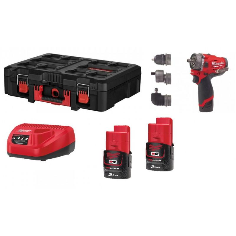 Аккумуляторная ударная дрель субкомпактная Milwaukee M12 FUEL FPDXKITP-202X 4933464130 фото 1