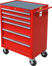Тележка инструментальная с 6 ящиками красного цвета Станкоимпорт BTD-270061CS red