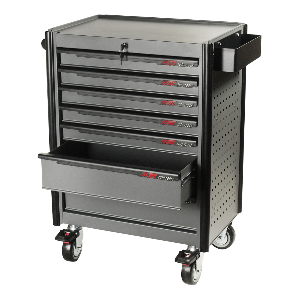 Тележка инструментальная 7 ящиков с полкой для тары JTC-5637 JTC JTC-5021 фото 3