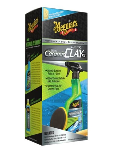 G200200 Набор для очистки кузова Meguiar`s Hybrid Ceramic Quik Clay Kit фото 1