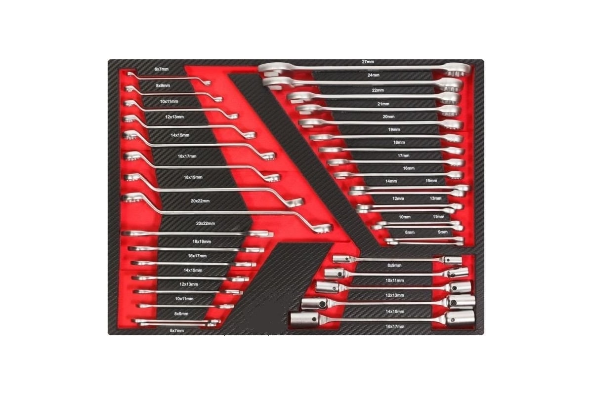 Тележка KraftWell с 7 ящиками, в подарок инструмент 277 предметов KRW-TTB+SET277 фото 8