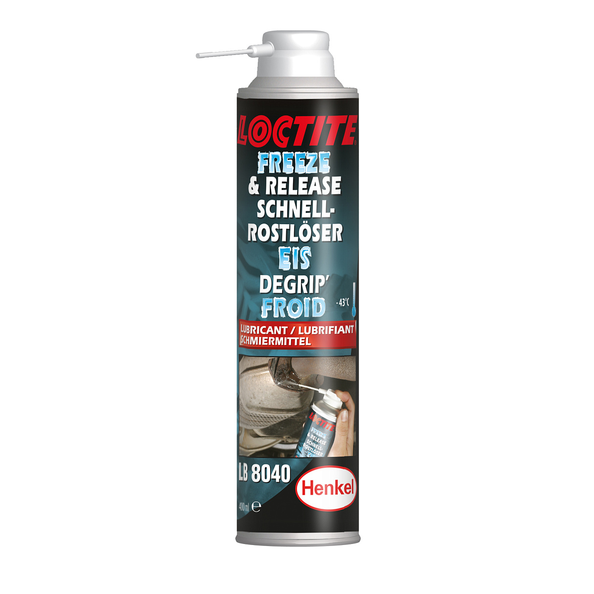 LOCTITE LB 8040 400ML Спрей для демонтажа заржавевших соединений, с охлаждением фото 1