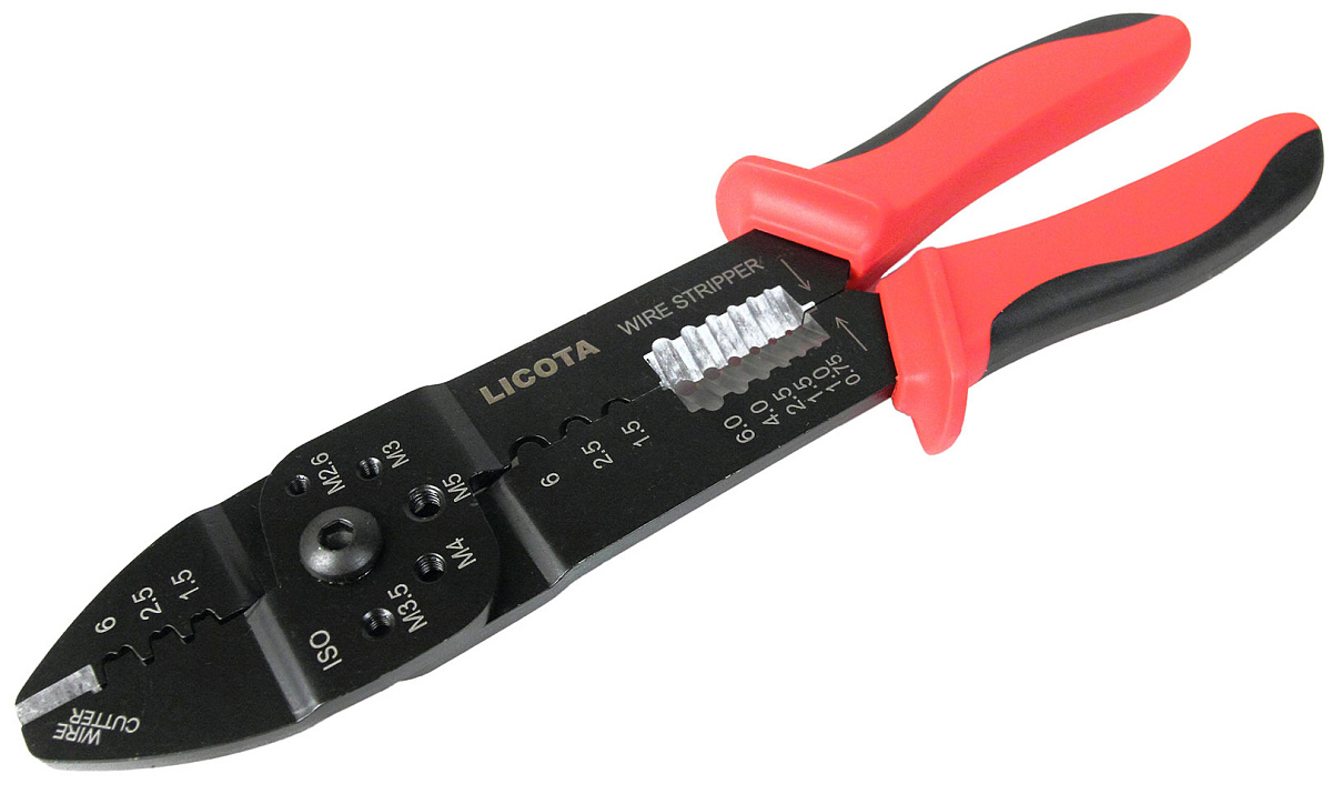 Клещи многофункциональные для зачистки проводов и обжима клемм Licota AET-0141A фото 3