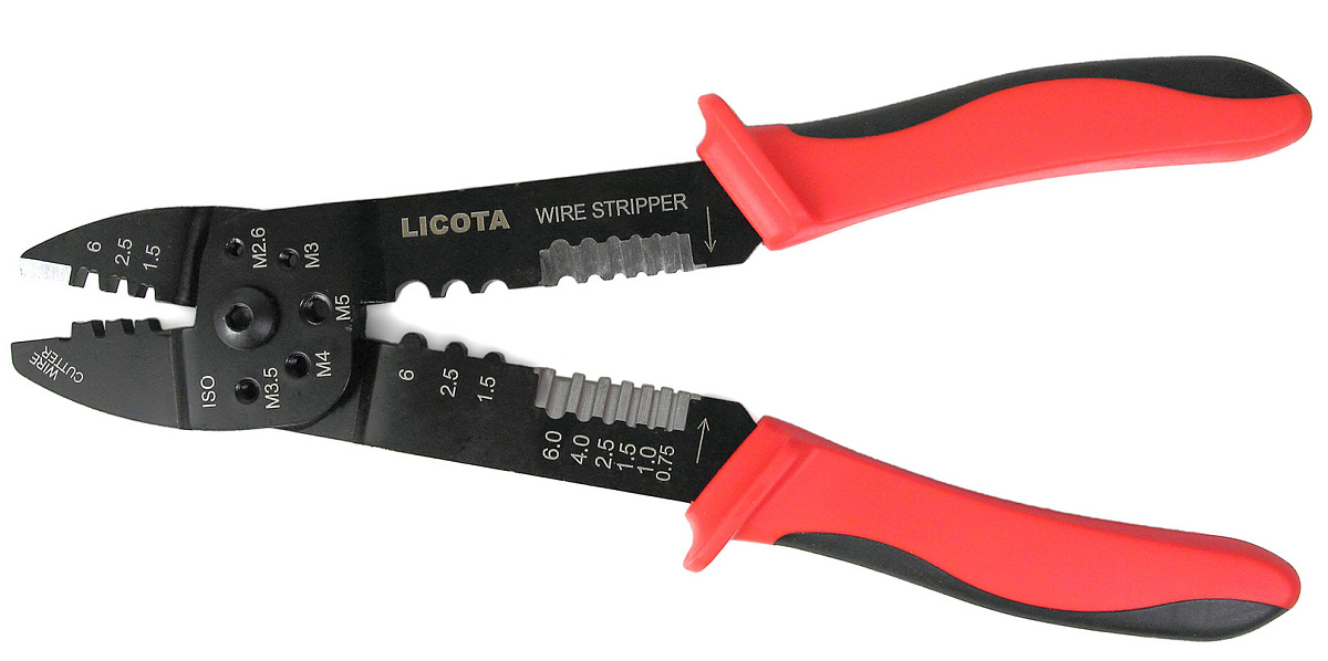Клещи многофункциональные для зачистки проводов и обжима клемм Licota AET-0141A фото 4