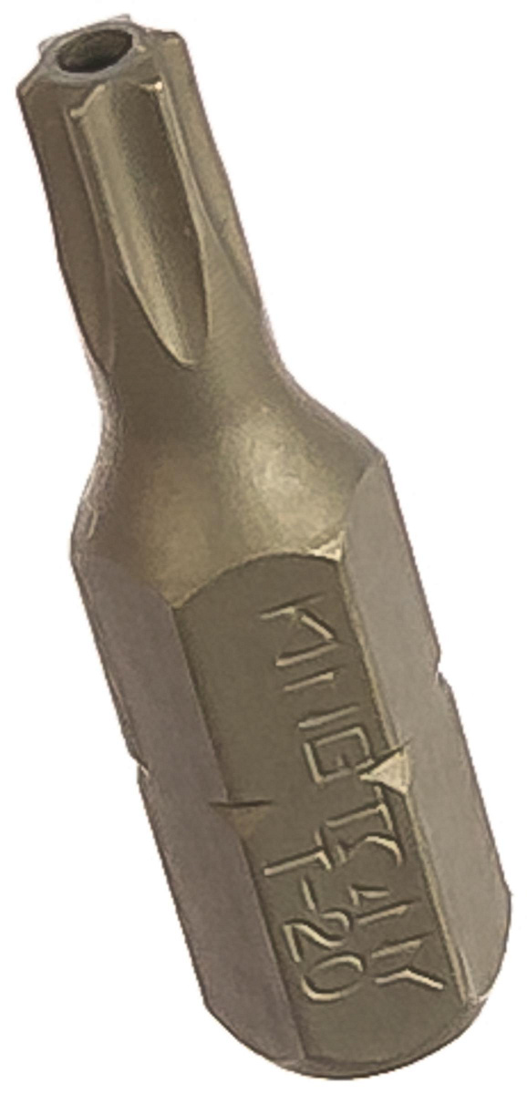 Вставка бита торцевая 1/4", TORX, T20, L=25, с отверстием KING TONY 102520U фото 1
