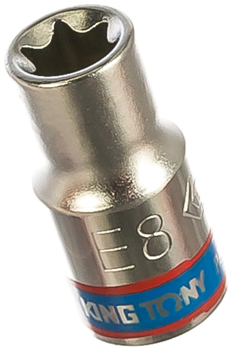 Головка торцевая TORX Е-стандарт 1/4", E8, L = 24 мм KING TONY 237508M фото 1