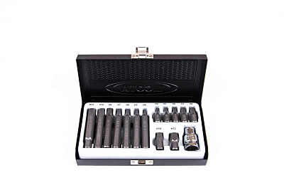 Набор бит шестигранных H4-H12 S2, 15 пр. Licota ABS-80001