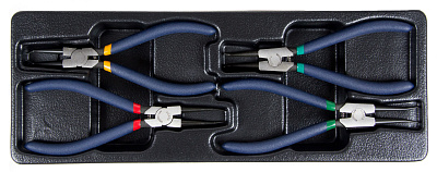 Набор съемников стопорных колец японского типа, 4 пр., в ложементе Licota ACK-384029