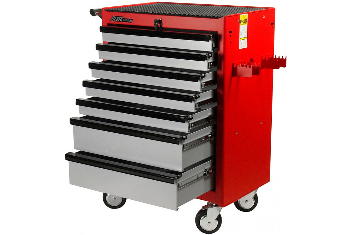 Тележка инструментальная с набором инструментов 7 секций 225 предметов JTC-3931+225 фото 3