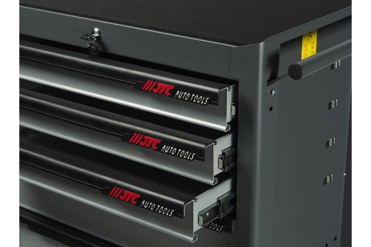 Инструментальная тележка (5 секций, серая, на колесах) JTC-S1065 фото 3