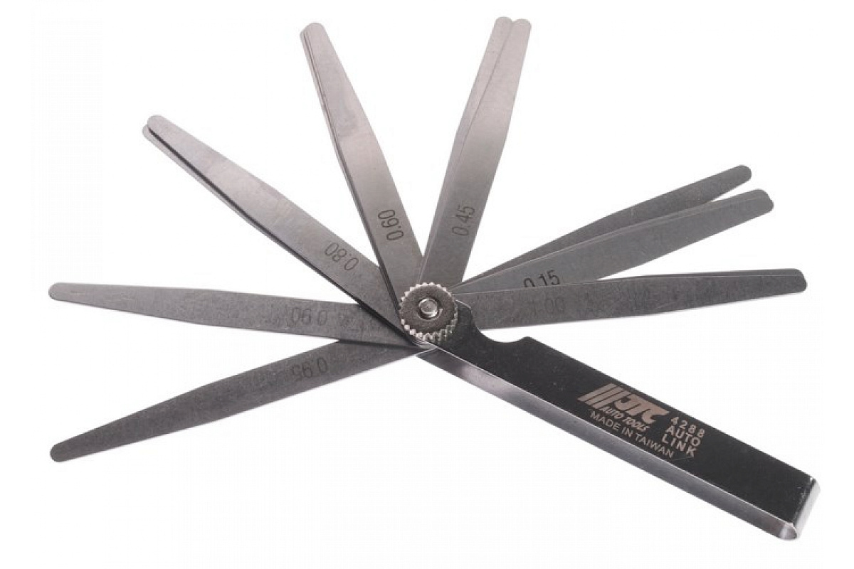 Набор щупов для установки зазора (0.05-1.0 мм, 20 штук) JTC 4288 фото 1