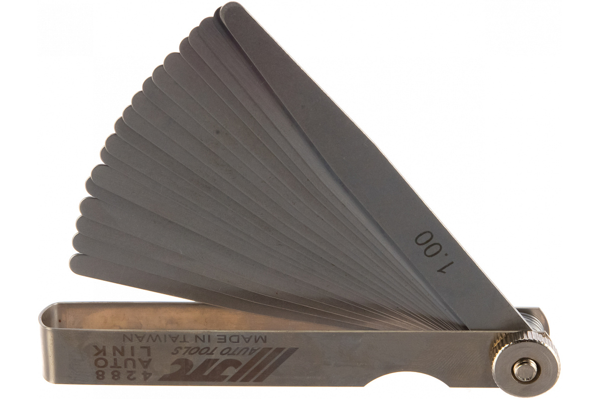 Набор щупов для установки зазора (0.05-1.0 мм, 20 штук) JTC 4288 фото 2