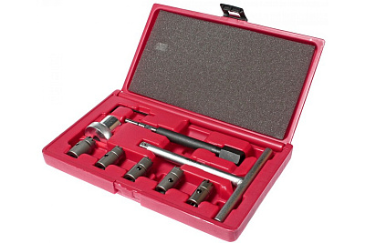 Набор для притирки седел форсунок дизельного двигателя, 9 предметов JTC 4050