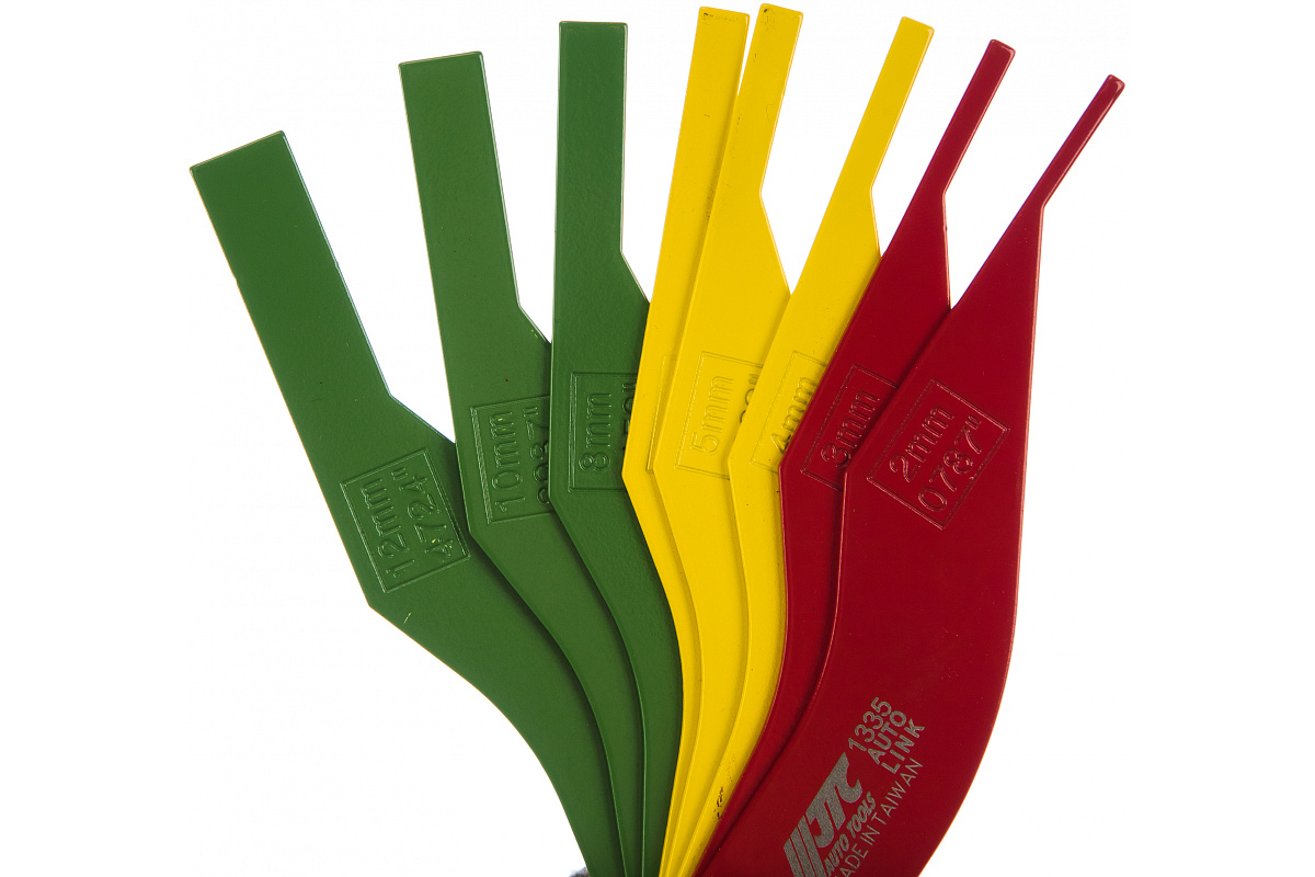 Набор щупов для измерения толщины колодок дисковых тормозов (2-12 мм) JTC 1335 фото 3