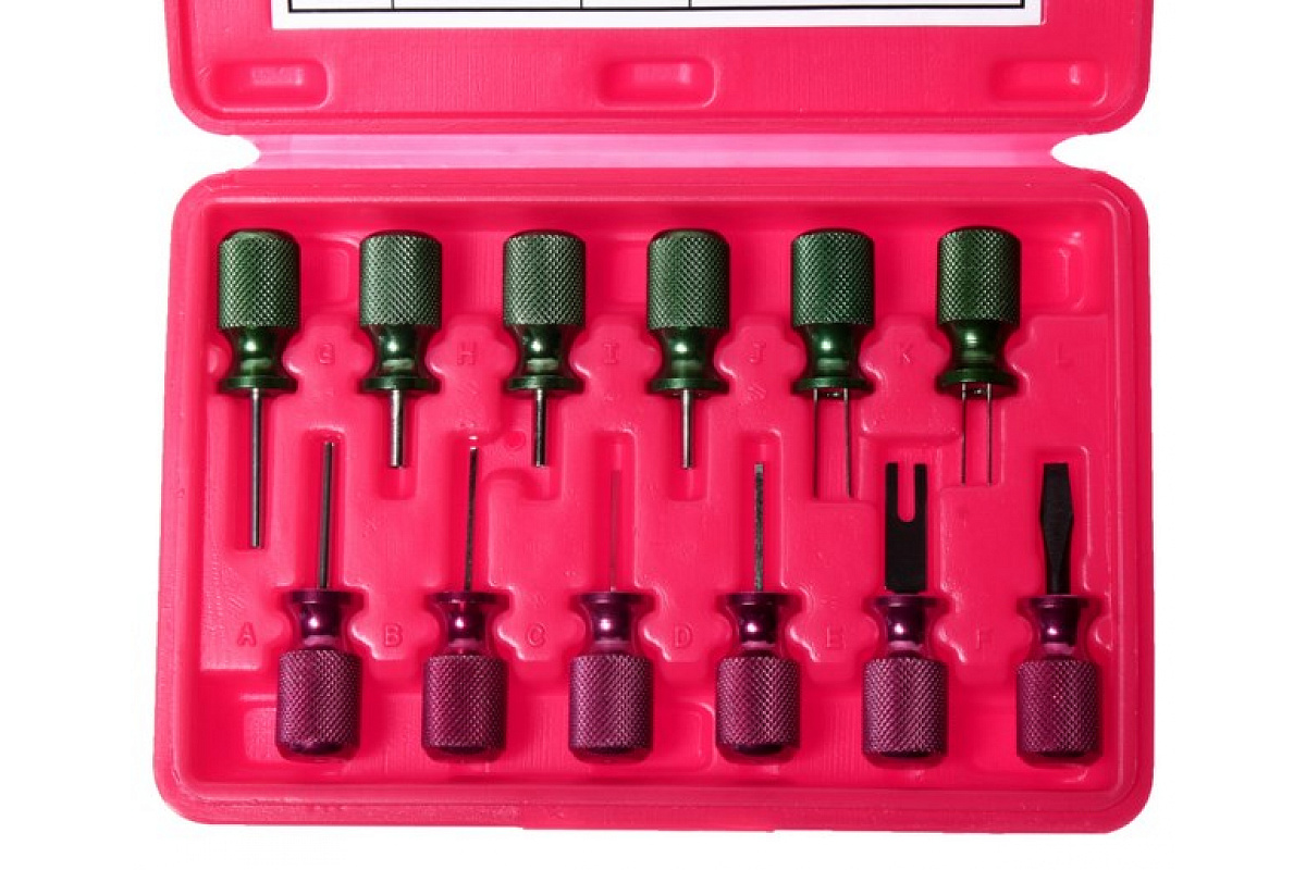 Набор инструментов для ремонта автоэлектропроводки (12 предметов в кейсе) JTC 1529 фото 2