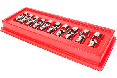 Набор шестигранных торцевых головок 3/8" 10-19мм в кейсе 10шт JTC-3605 