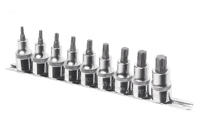 Набор бит-головок 1/2" TORX T20-T60 (9 предметов) JTC H409T