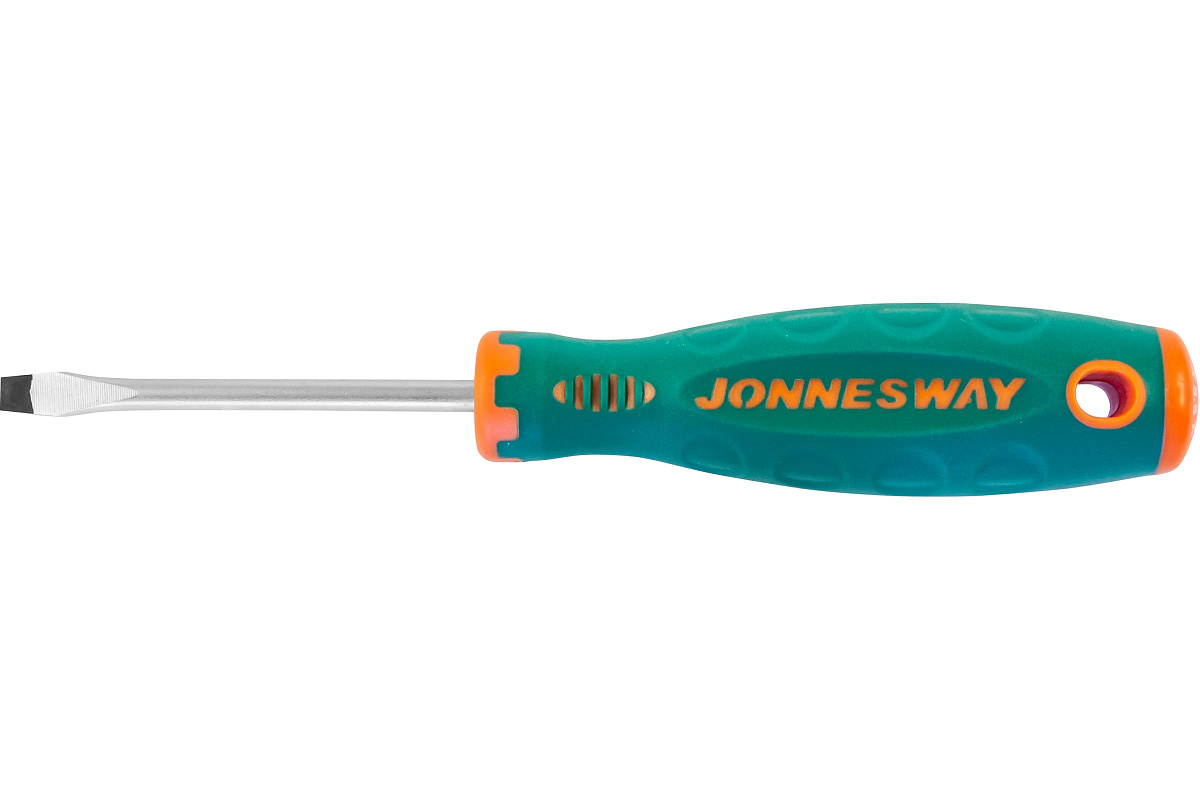 Стержневая шлицевая отвертка Jonnesway D71S575 ANTI-SLIP GRIP, SL5.5x75 мм 49953 фото 1