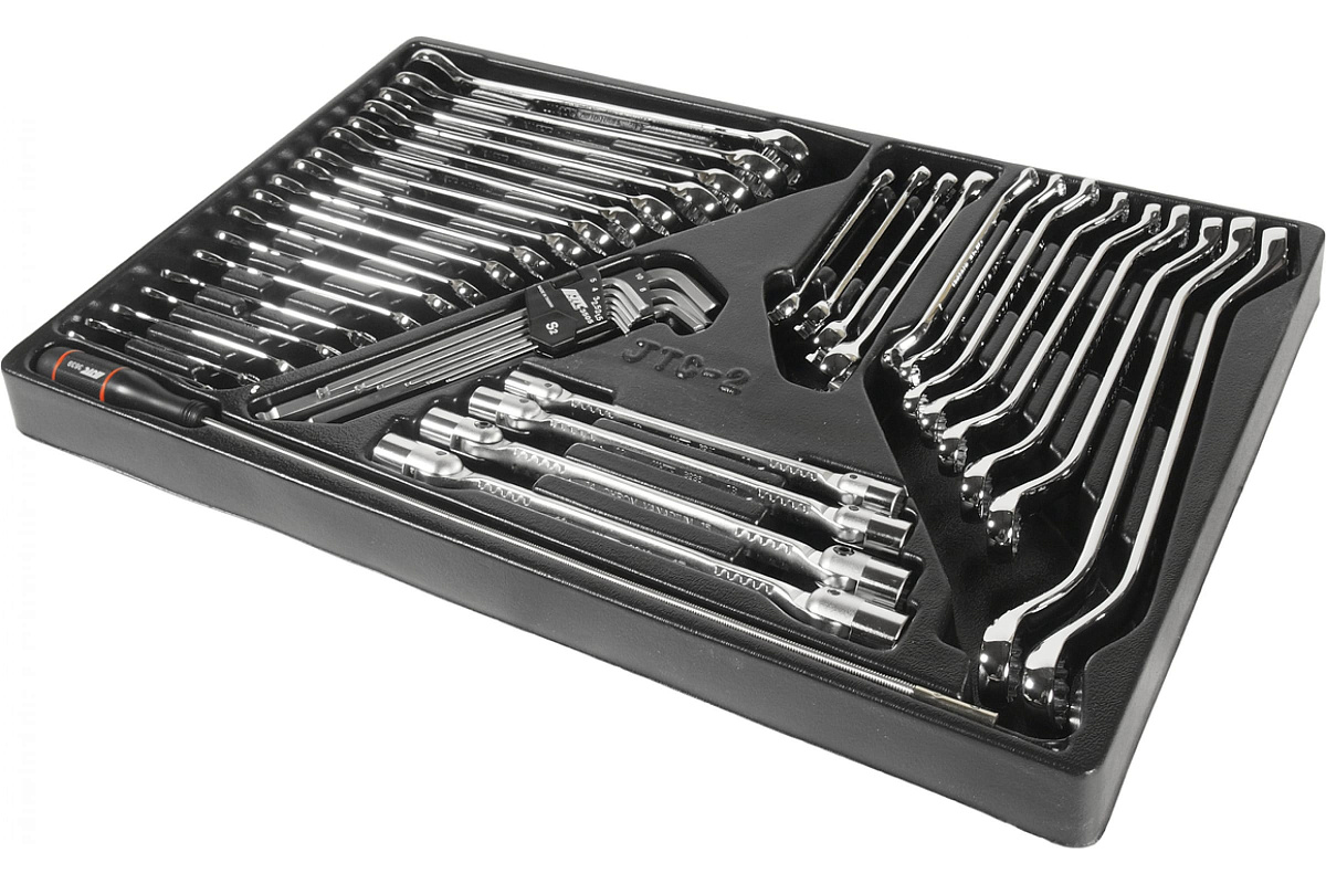 Набор инструментов для тележки инструментальной JTC-3931 JTC  2-я секция 45 предметов JTC-39312 фото 1