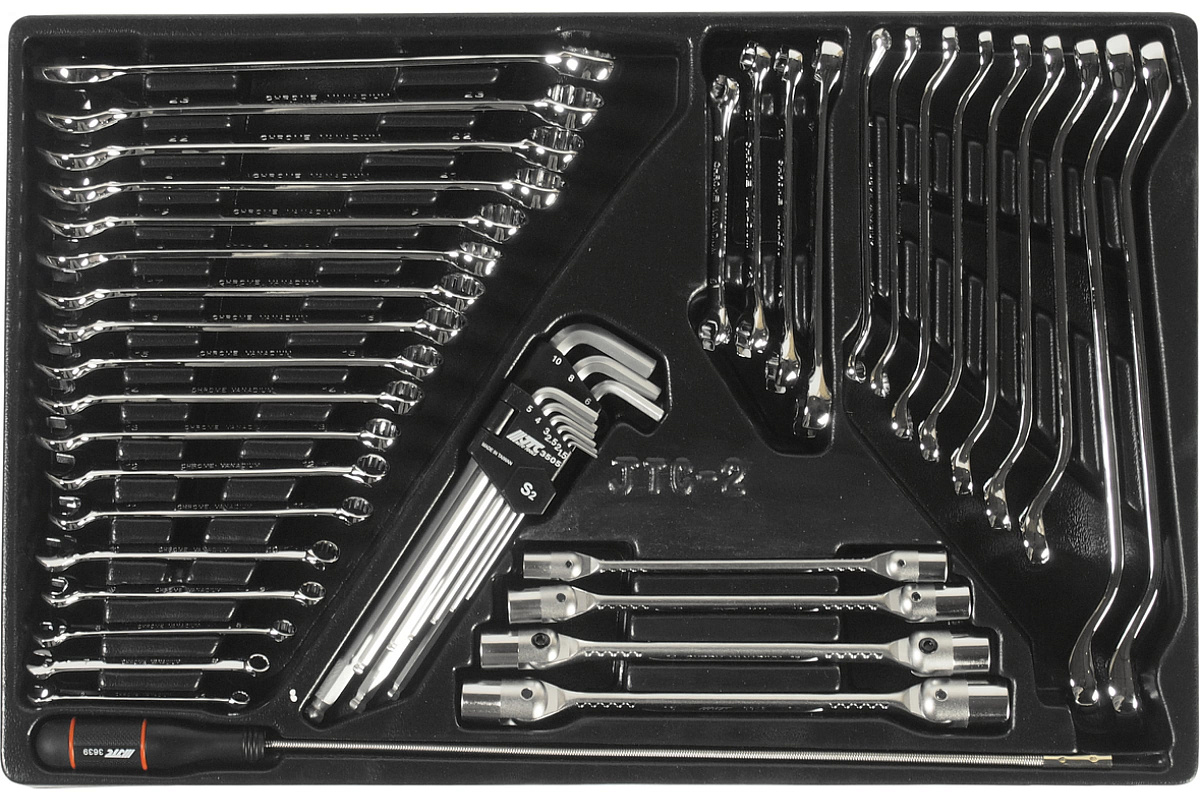 Набор инструментов для тележки инструментальной JTC-3931 JTC  2-я секция 45 предметов JTC-39312 фото 2