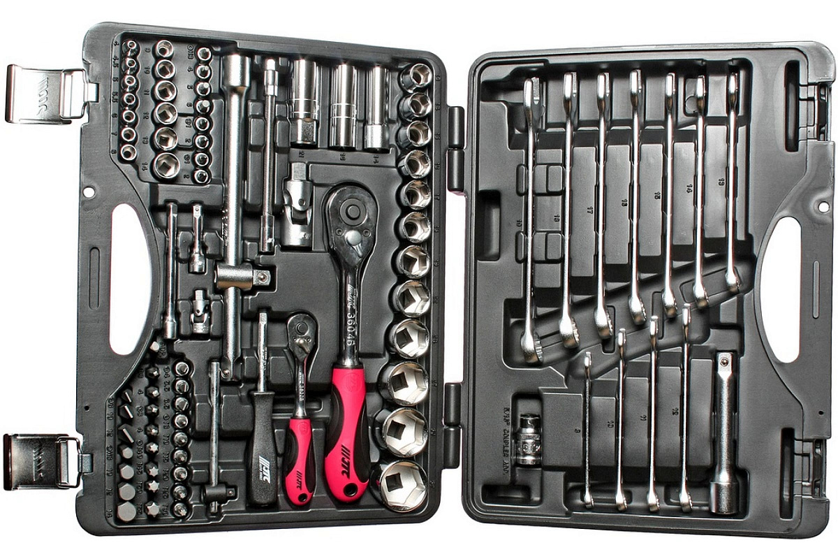 Набор 6-гранных инструментов 1/4" & 1/2" в кейсе, 85шт JTC JTC-H085C-B72 фото 2